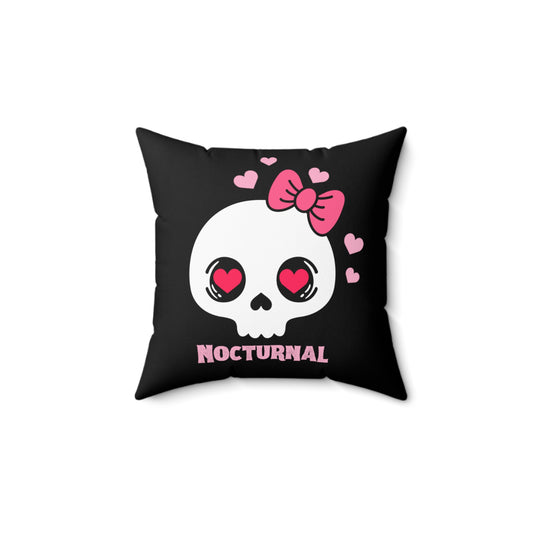 Nocturnal Heart Square Pillow